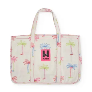 Bolsa de niña de plana con estampado de palmeras