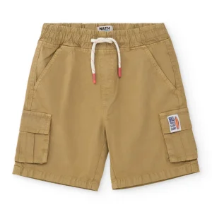 Bermuda de niño de plana con bolsillos cargo