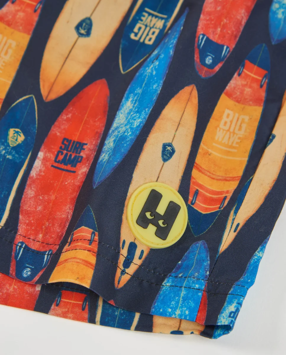 Bañador de niño de plana con tablas de surf - Imagen 5