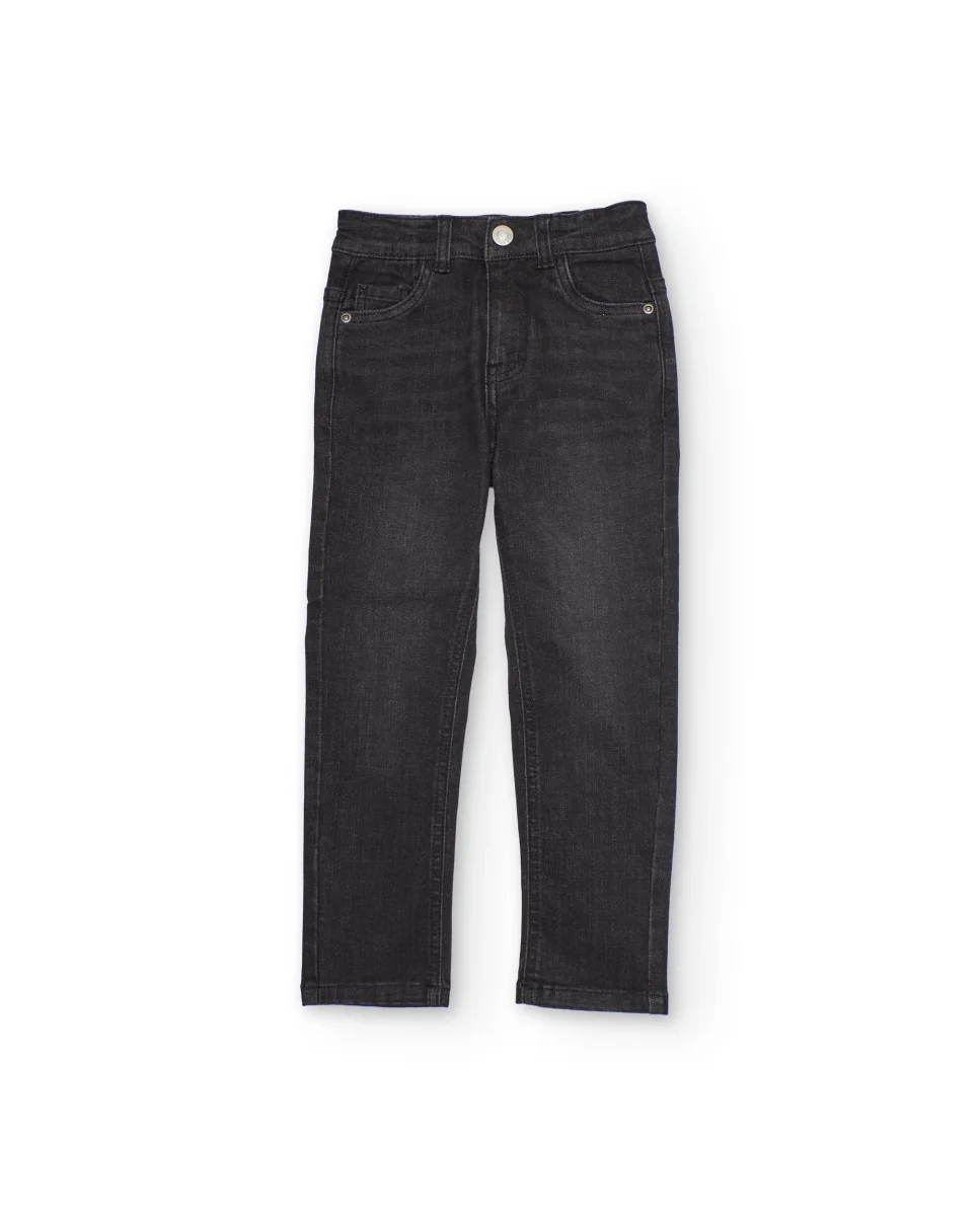 Pantalones de niño de plana y tejido denim