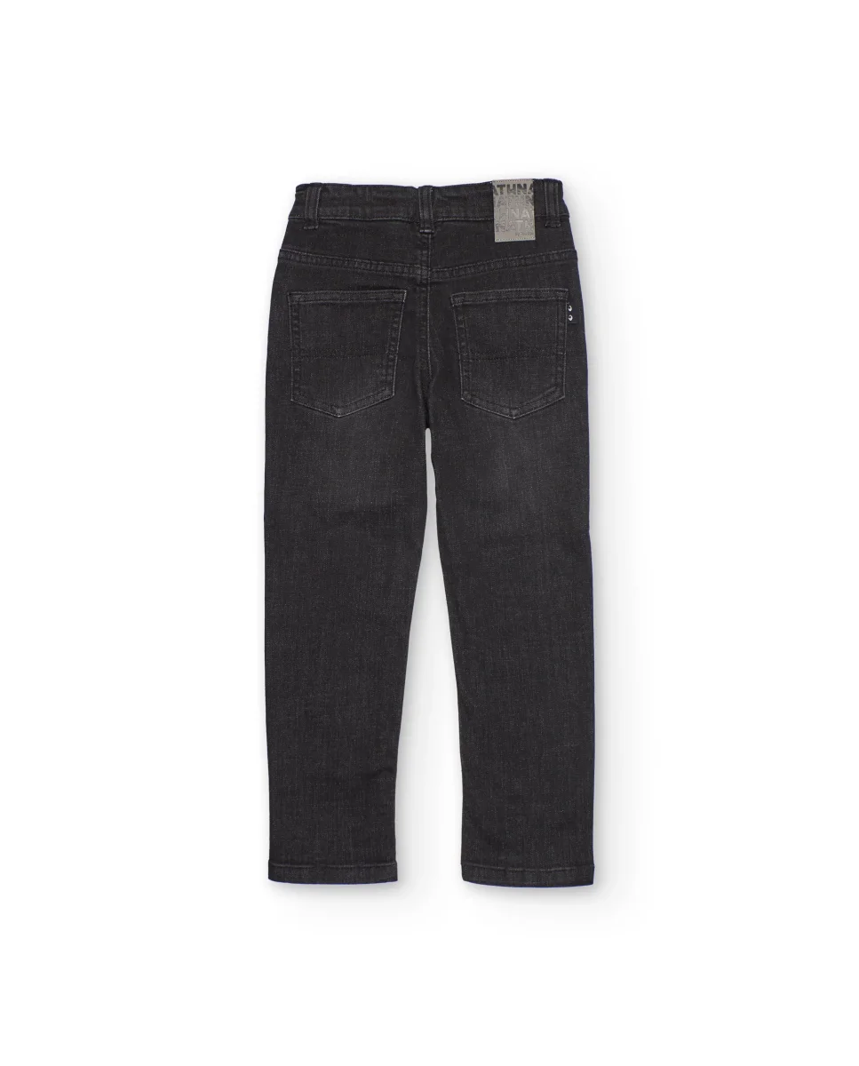 Pantalones de niño de plana y tejido denim - Imagen 3