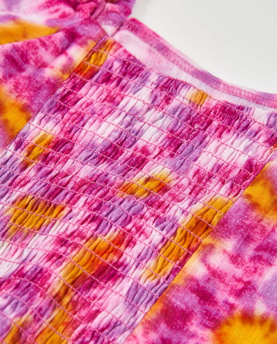 Blusa de niña de plana con diseño tie-dye - Imagen 5