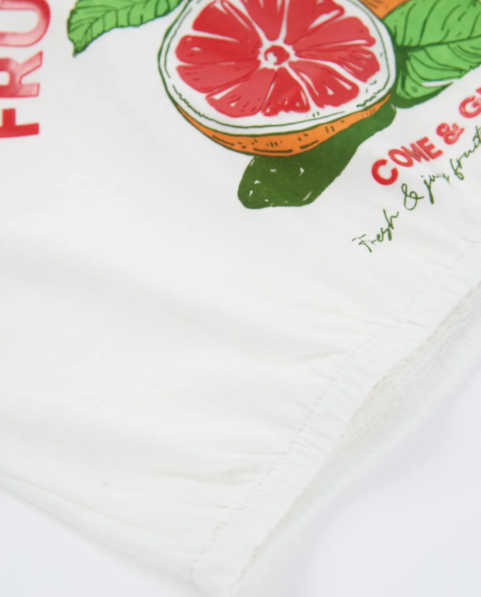 Camiseta de niña de punto con bajo engomado - Imagen 5
