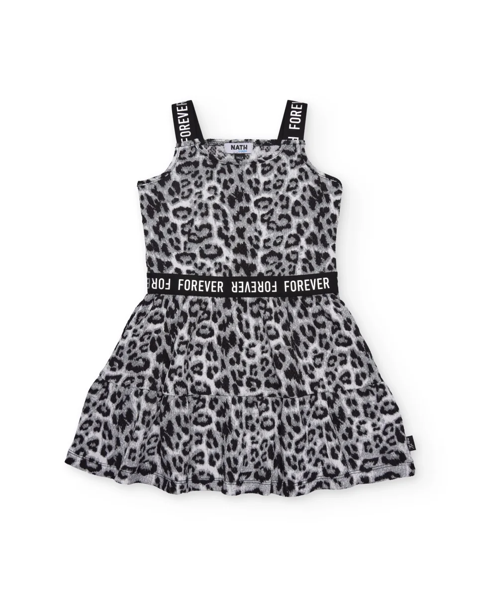 Vestido de niña de plana con tirantes elásticos - Imagen 3