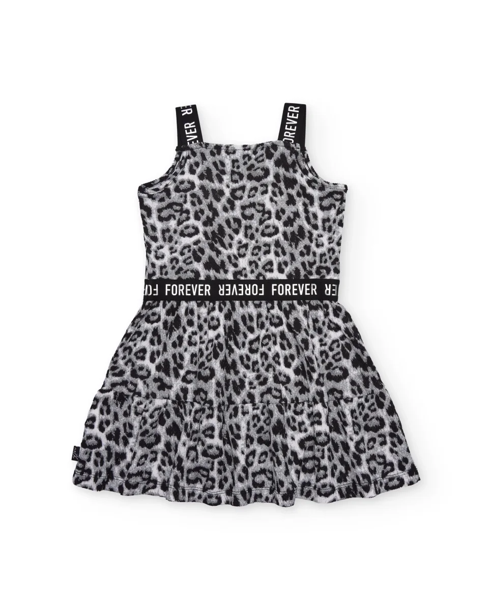 Vestido de niña de plana con tirantes elásticos - Imagen 4