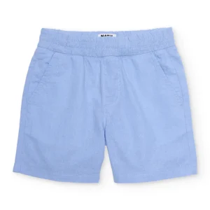 Bermuda de niño de plana con cintura elástica