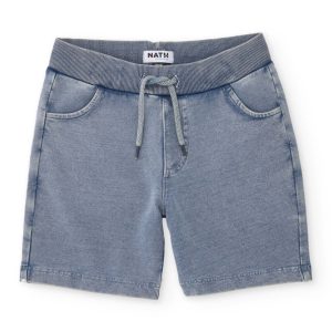 Bermuda de niño de punto con efecto lavado