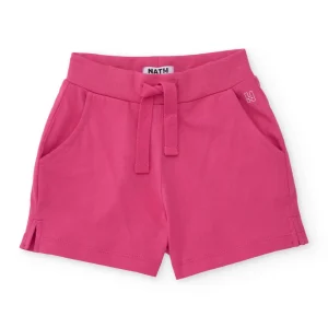 Short de niña de punto con bolsillos laterales