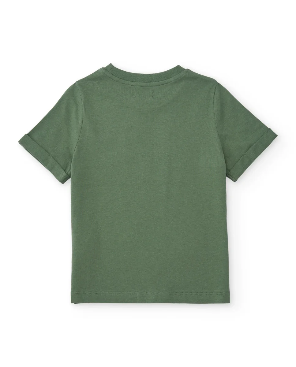 Camiseta de niño de punto con parches gráficos - Imagen 3