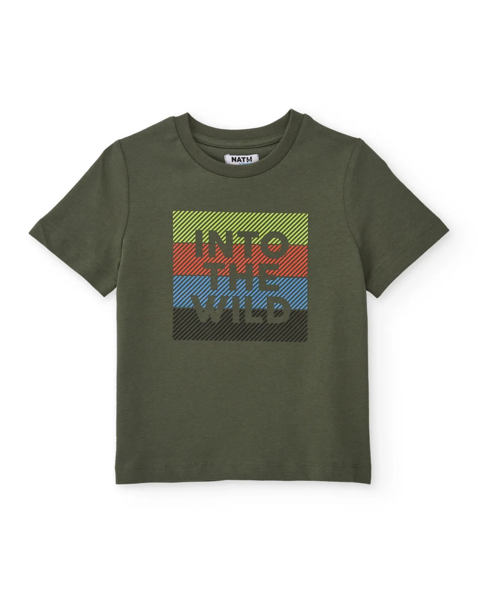 Conjunto de niño de punto con mensaje gráfico - Imagen 3