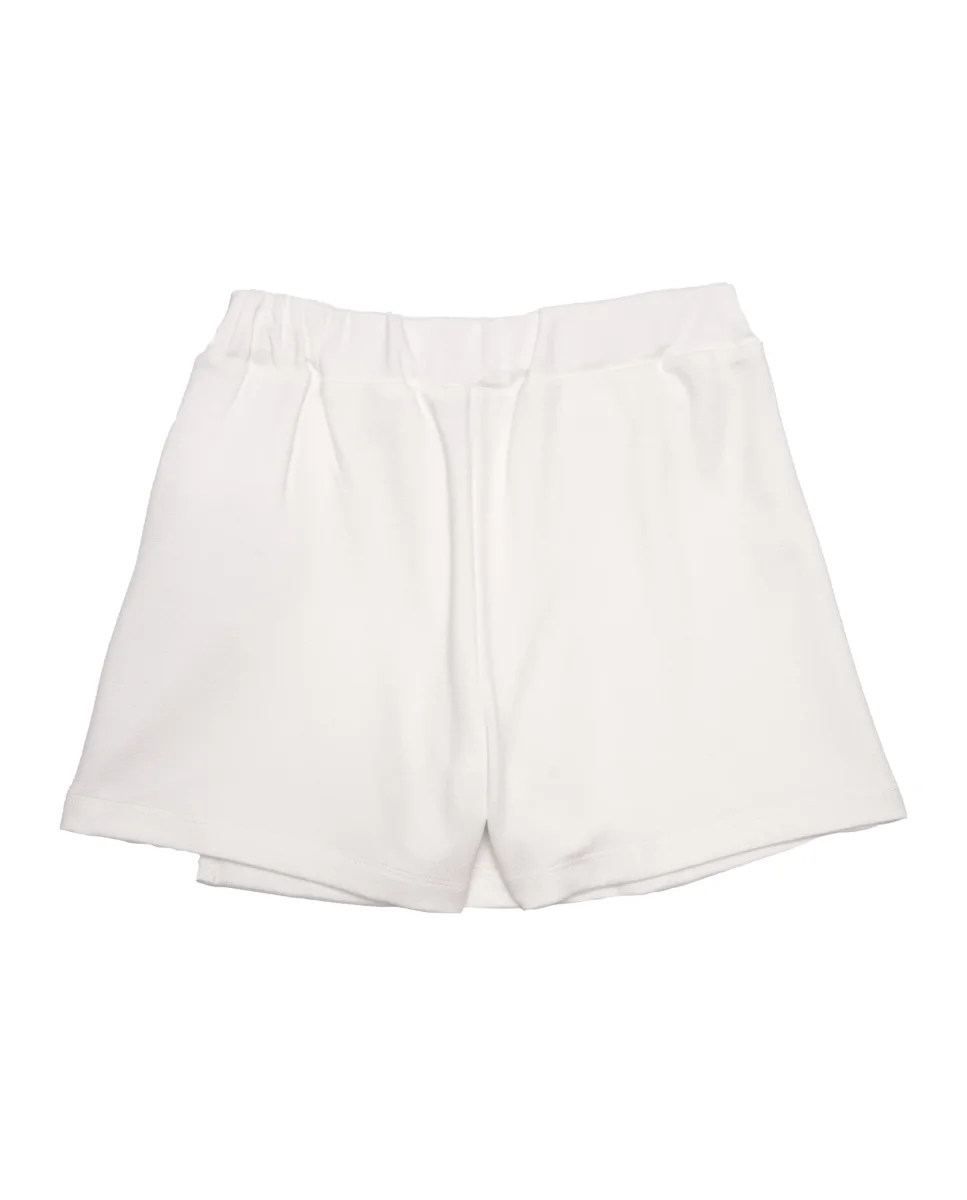 Falda pantalón de niña de punto con hebilla decorativa - Imagen 3