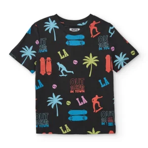 Camiseta de niño de punto con diseño urbano