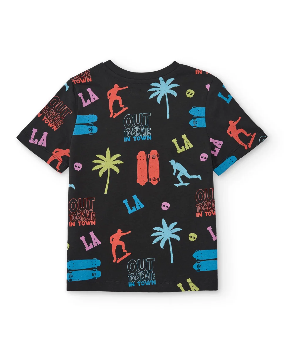 Camiseta de niño de punto con diseño urbano - Imagen 3