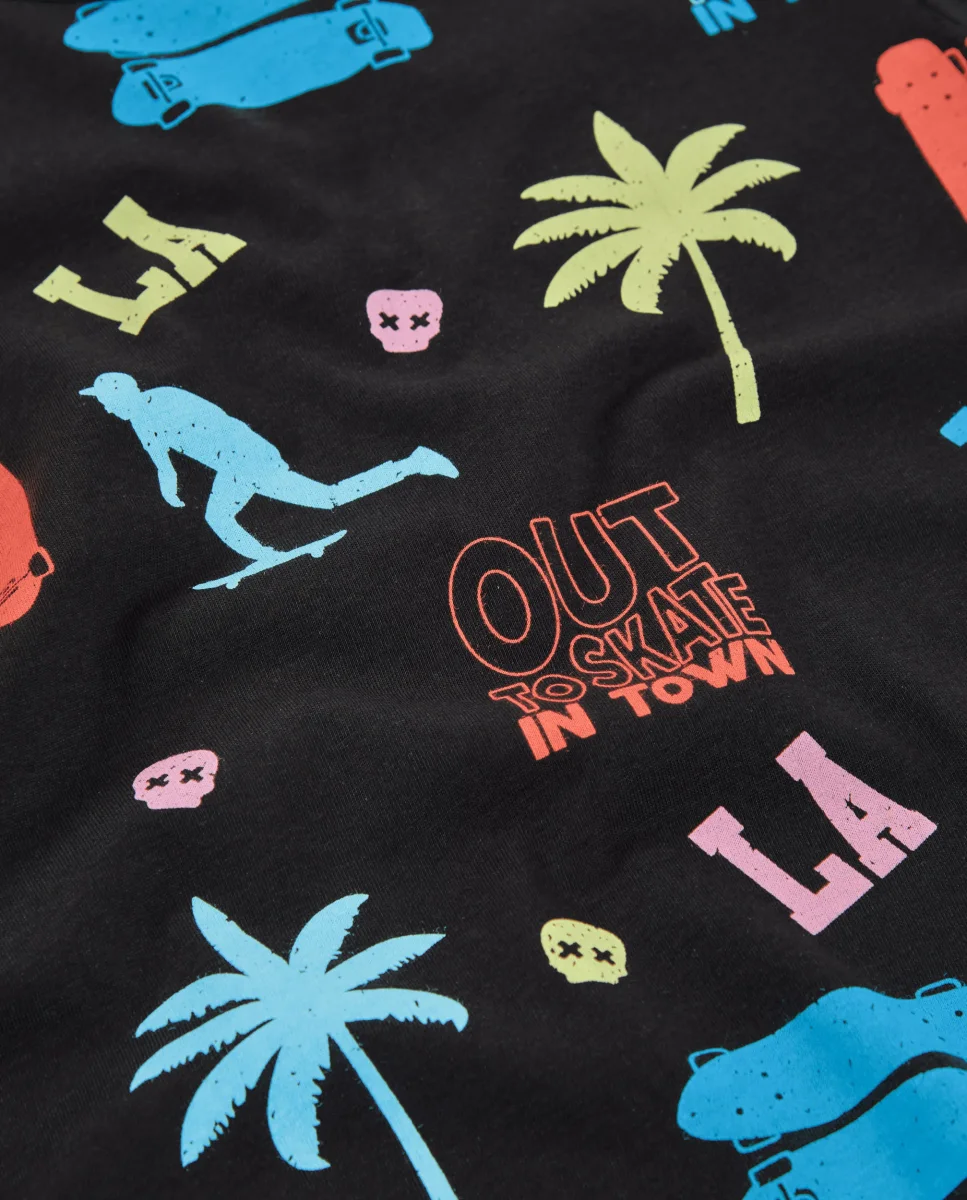 Camiseta de niño de punto con diseño urbano - Imagen 5