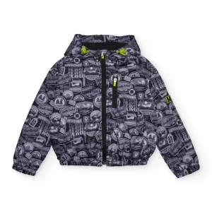 Chaqueta de niño de plana con temática aventurera
