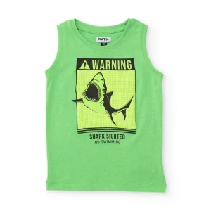 Camiseta de niño de punto con gráfico de tiburón