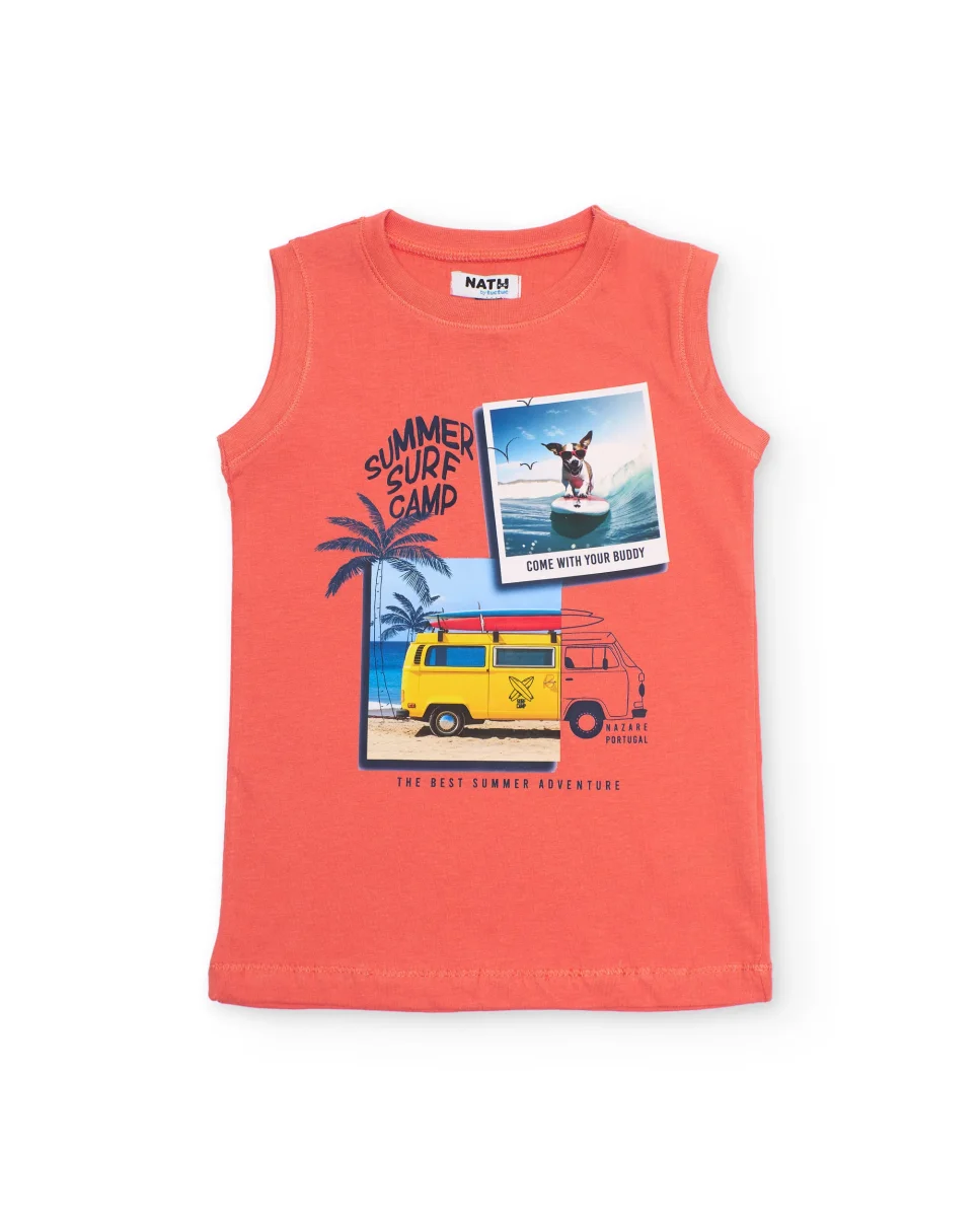 Camiseta de niño de punto con estampado fotográfico - Imagen 2