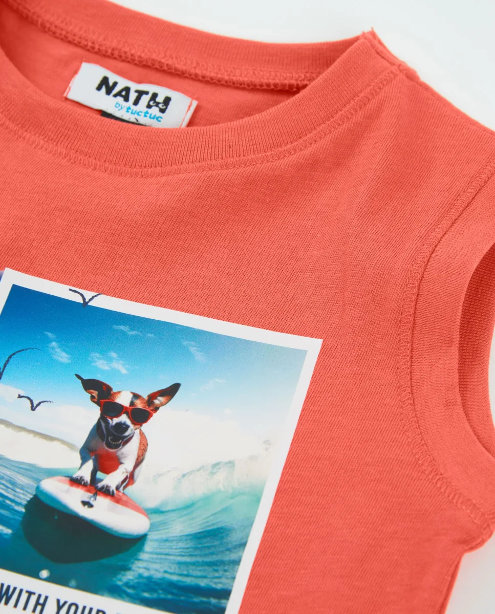 Camiseta de niño de punto con estampado fotográfico - Imagen 4