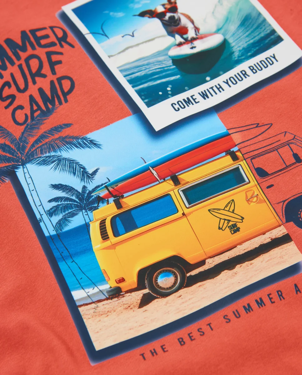 Camiseta de niño de punto con estampado fotográfico - Imagen 5