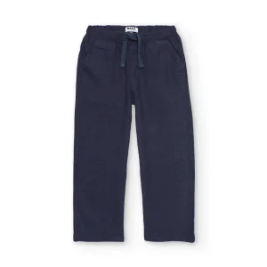 Pantalones de niño de plana con cintura elástica