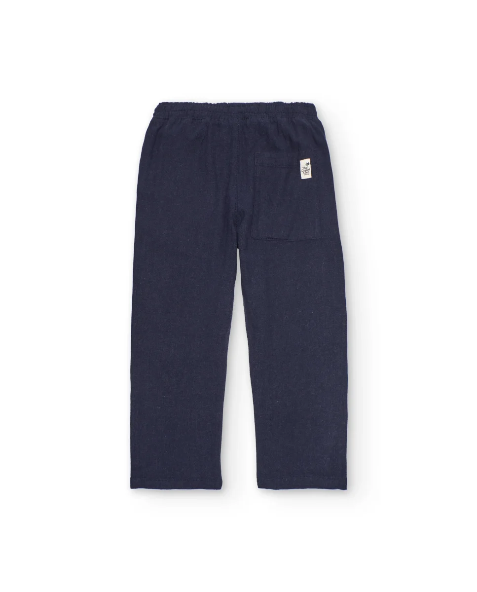 Pantalones de niño de plana con cintura elástica - Imagen 3