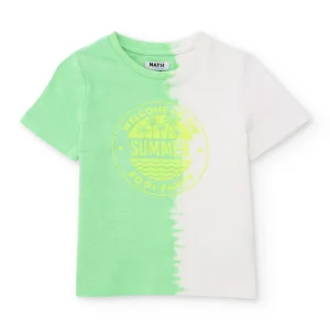 Camiseta de niño de punto con efecto degradado