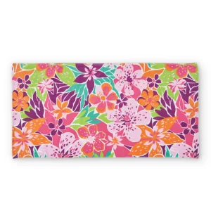Toalla de niña de punto con diseño floral integral