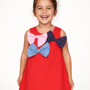 Vestido de niña de plana con diseño globo
