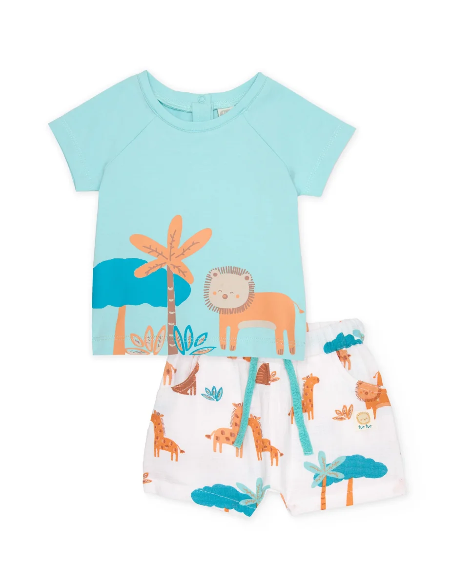 Conjunto de recién nacido de punto y estampado león - Imagen 2