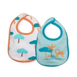 Pack de baberos de recién nacido de punto y diseño sabana