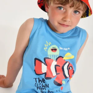 Camiseta de niño de punto con tirantes