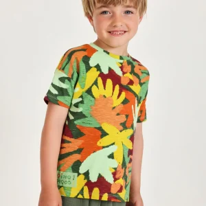 Camiseta de niño de punto con estampado integral