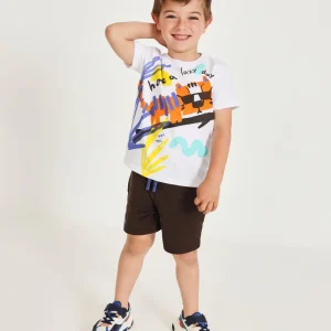 Conjunto de niño de punto y gráfico de tigre