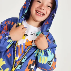 Chaqueta de niño de plana y estampado de animales