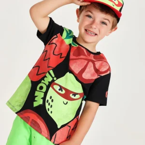 Camiseta de niño de punto con diseño de frutas