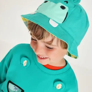Gorro de niño de punto y diseño reversible