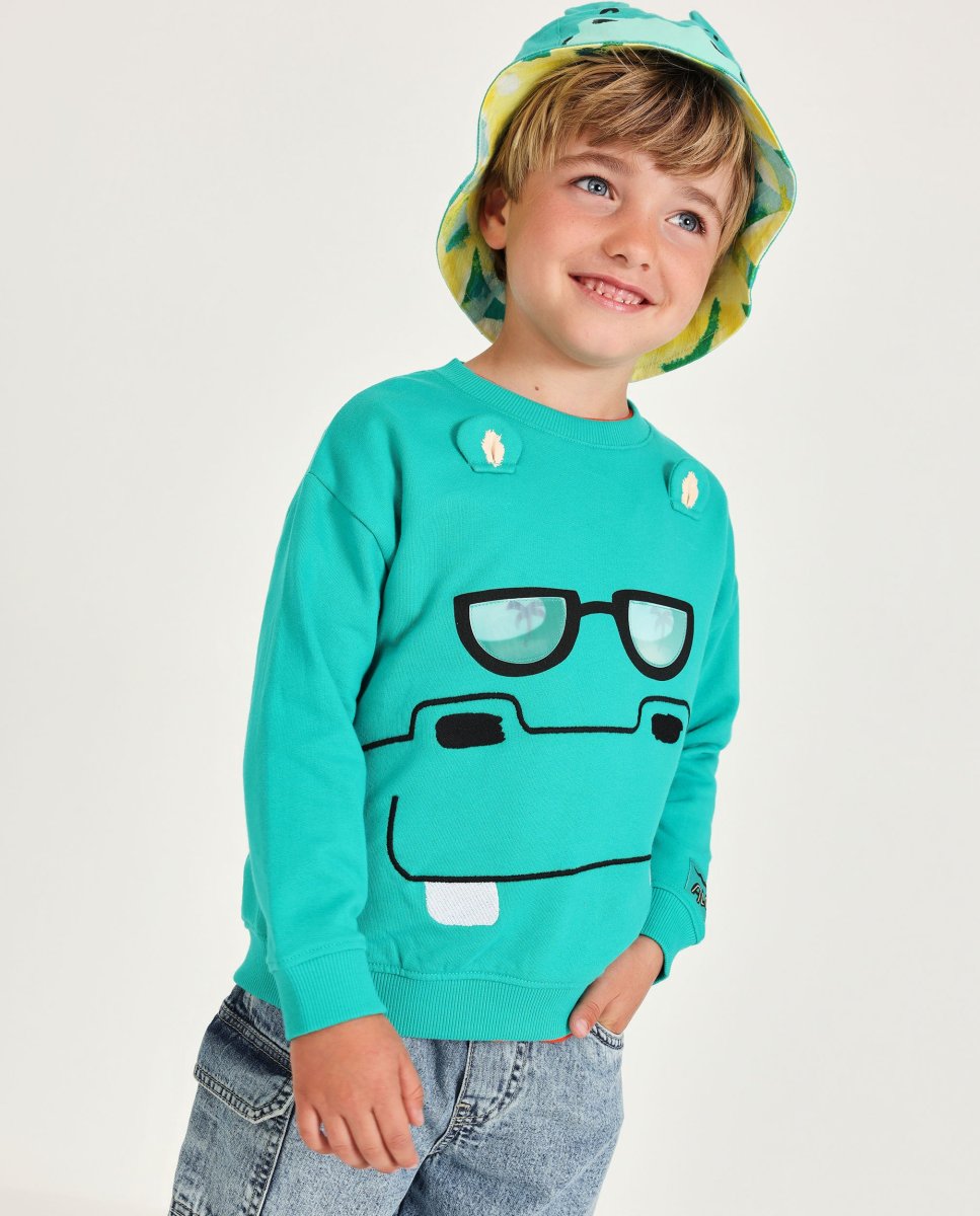 Sudadera de niño de punto y diseño frontal - Imagen 2