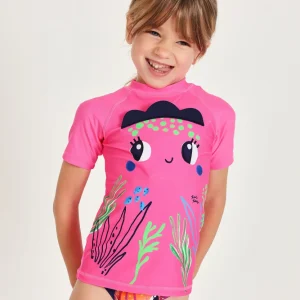 Camiseta de baño para niña Protección Solar UPF 50+