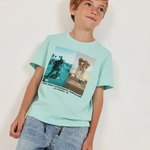 Camiseta de niño de punto con diseño urbano