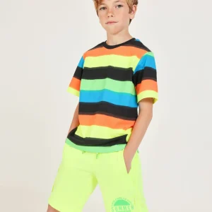 Bermuda de niño de punto con cordón ajustable
