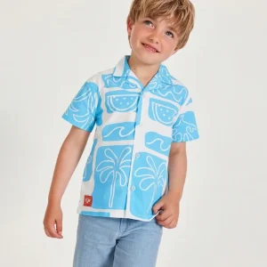 Camisa de niño de plana con tejido ligero