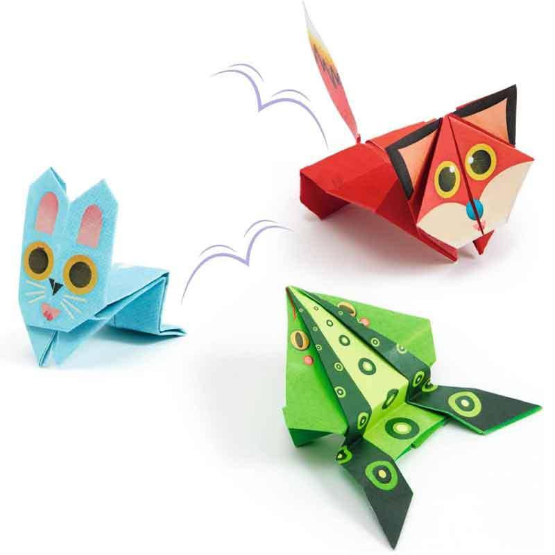 Papiroflexia Origami Animales saltarines - Djeco - Imagen 3