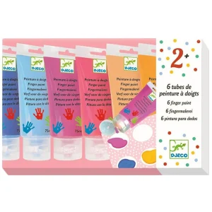 Tubos de pinturas de dedos pastel - Djeco