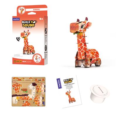 Mini Puzzle 3D con sonido Jirafa - mierEdu - Imagen 4