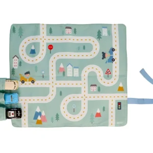 Juego mantel con circuito + 3 coches Monnëka