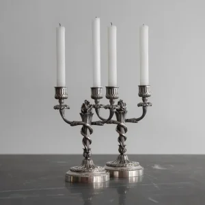 CANDELABRO DE ALPACA
