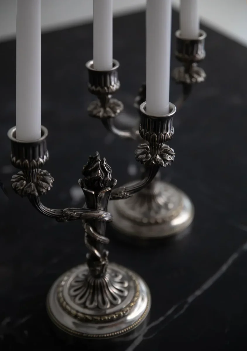 CANDELABRO DE ALPACA - Imagen 3