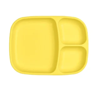 Plato Grande Compartimentos Replay Amarillo Limón