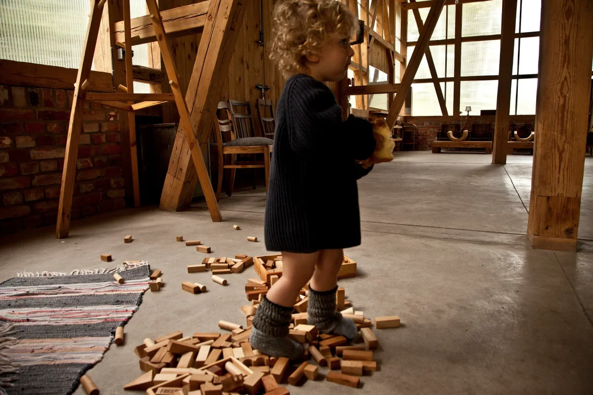 30 bloques de madera natural - Imagen 3