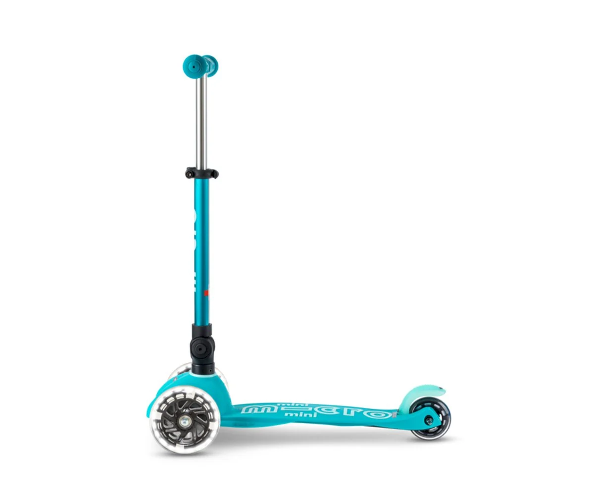 Patinete Mini Micro Deluxe Plegable Aqua Luces LED - Imagen 4